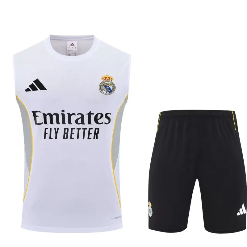 Real Madrid 2025/26 Sleeveless Training Kit White