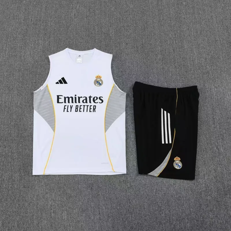 Real Madrid 2025/26 Sleeveless Training Kit White
