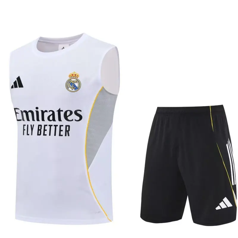 Real Madrid 2025/26 Sleeveless Training Kit White