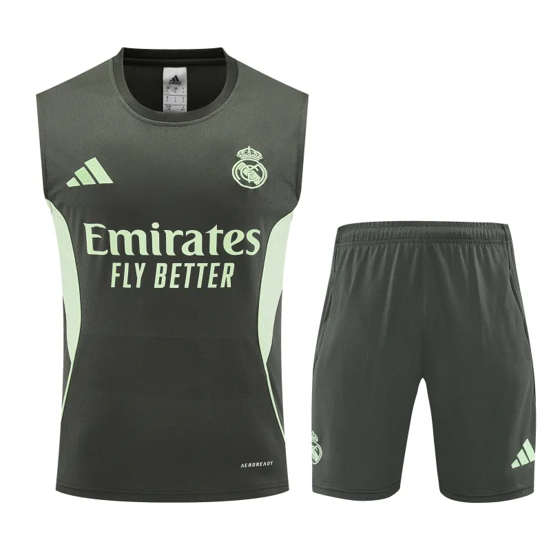 Real Madrid 2025/26 Sleeveless Training Kit Black