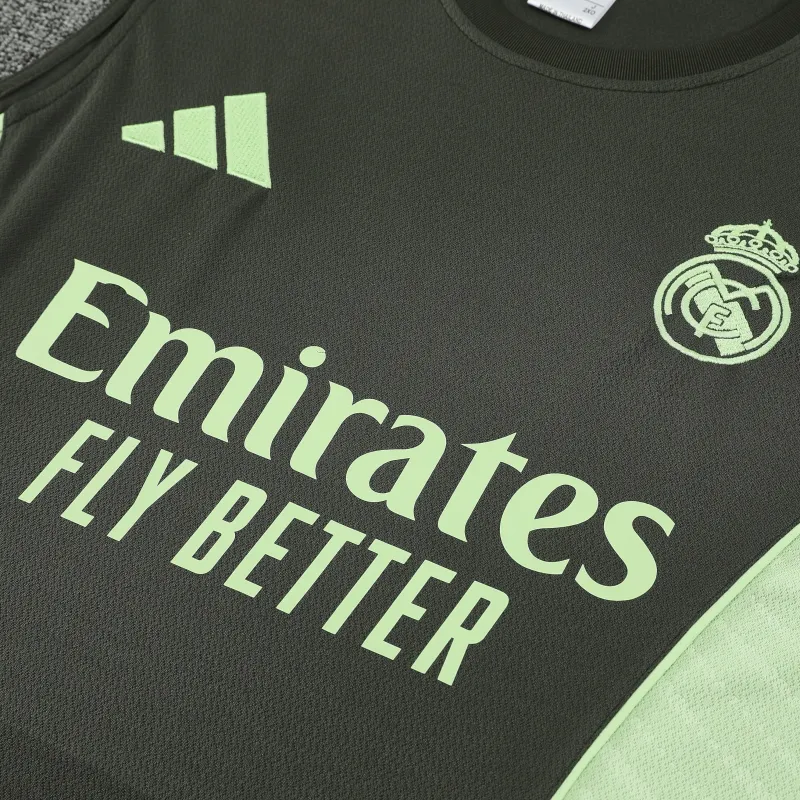 Real Madrid 2025/26 Sleeveless Training Kit Black