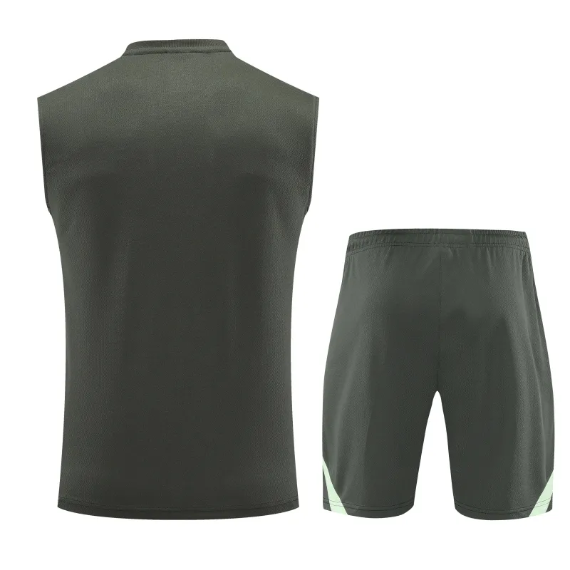 Real Madrid 2025/26 Sleeveless Training Kit Black