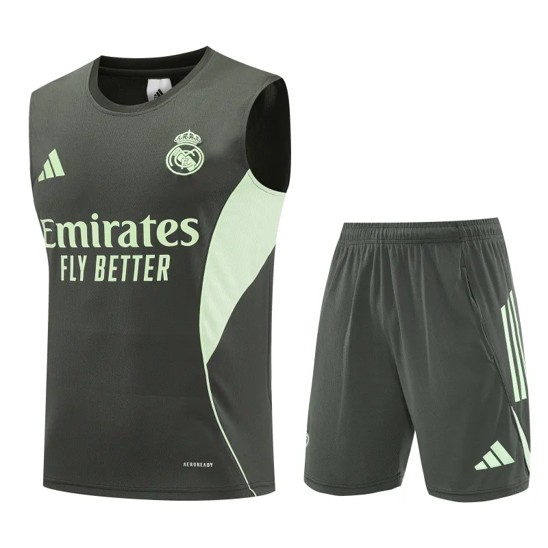 Real Madrid 2025/26 Sleeveless Training Kit Black