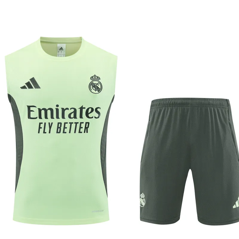 Real Madrid 2025/26 Sleeveless Training Kit Green
