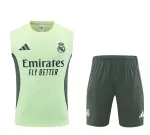 Real Madrid 2025/26 Kit d'entraînement sans manches Vert Real Madrid 2025/26 Sleeveless Training Kit Green