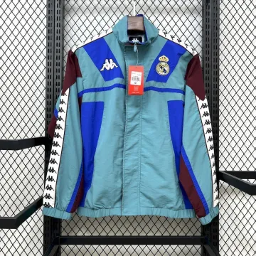 25/26 Real Madrid x Kappa OG Style Green Windbreaker Jackets