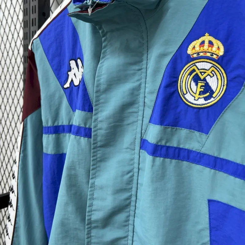 25/26 Real Madrid x Kappa OG Style Green Windbreaker Jackets