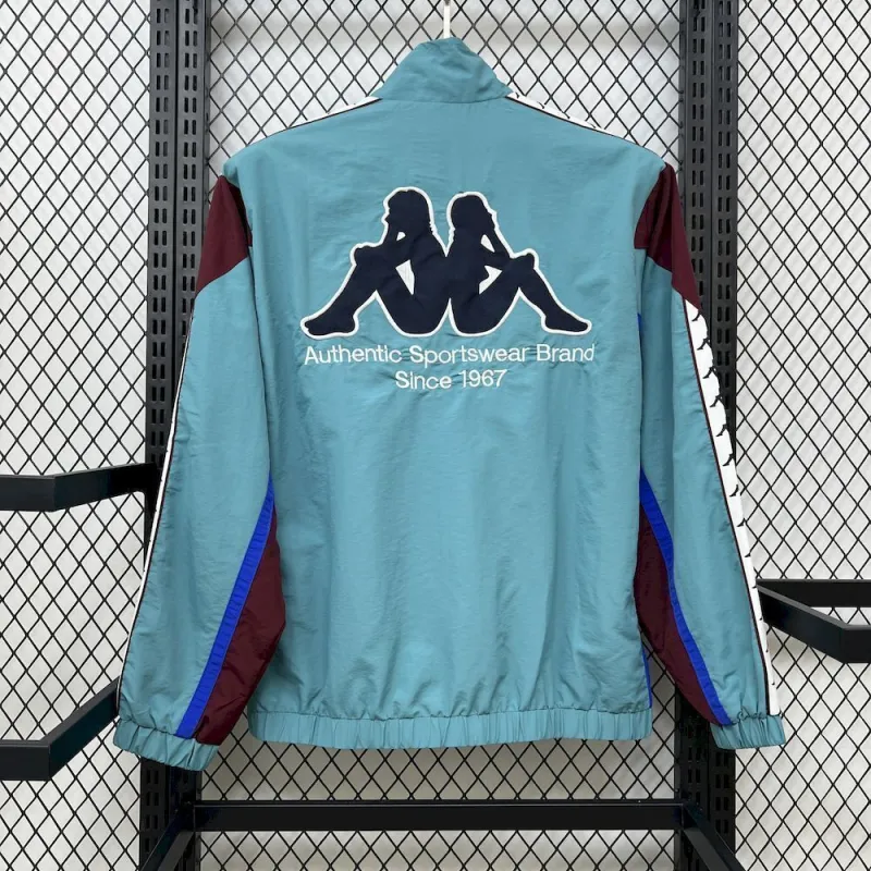 25/26 Real Madrid x Kappa OG Style Green Windbreaker Jackets