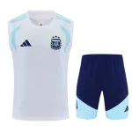 Kit d'entraînement sans manches pour la Coupe du monde 2026 de l'Argentine Blanc Tenue d'entraînement sans manches de l'Argentine pour la Coupe du monde 2026, blanche