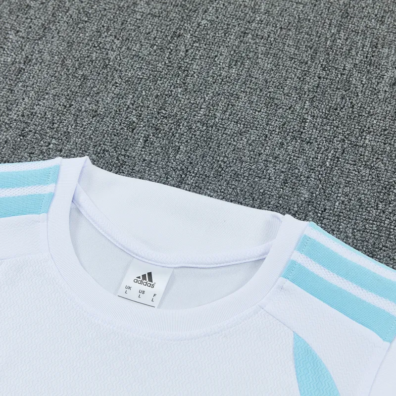 Tenue d'entraînement sans manches de l'Argentine pour la Coupe du monde 2026, blanche