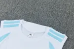 Tenue d'entraînement sans manches de l'Argentine pour la Coupe du monde 2026, blanche