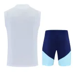 Tenue d'entraînement sans manches de l'Argentine pour la Coupe du monde 2026, blanche