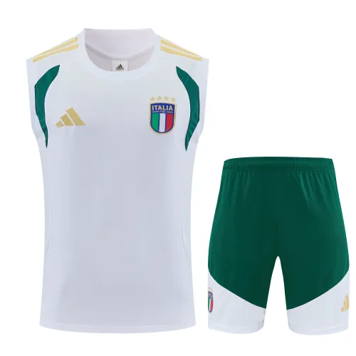 Kit de treino sem mangas para o Campeonato do Mundo de 2026 da Itália Branco