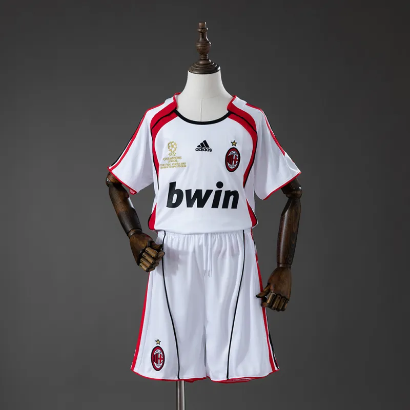 AC Milan 06/07 Away Retro Kids Kit Jersey
