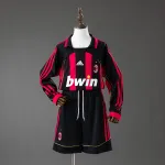 AC Milan 06/07 Home Retro Long Sleeve Kids Kit Jersey AC Milan 06/07 Home Retro Long Sleeve Kids Kit Jersey