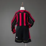 AC Milan 06/07 Home Retro Long Sleeve Kids Kit Jersey
