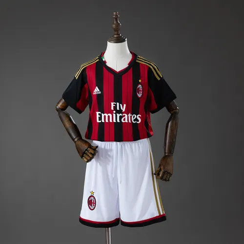 AC Milan 13/14 Home Retro Kids Kit Jersey