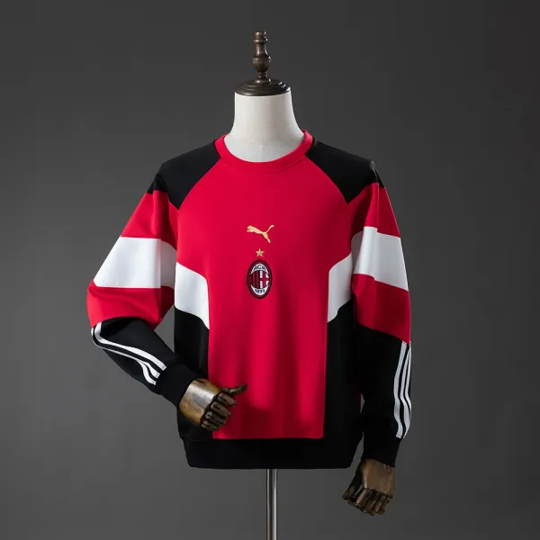 25/26 AC Milan Langarm-Kapuzenpullover - A-Grade Qualität Detailansicht
