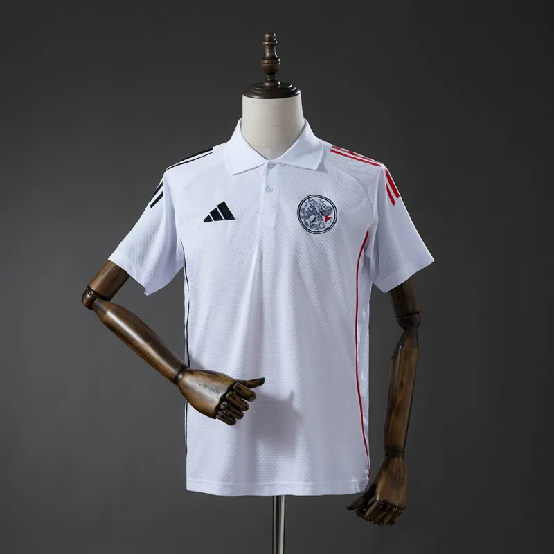 Ajax 2025/26 POLO Shirt White