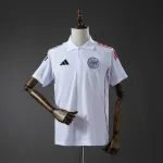 Camisola POLO Ajax 2025/26 Branco Ajax 2025/26 POLO Shirt White