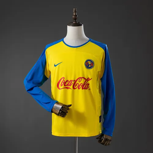 Camiseta Club America 2003/04 Home Retro de manga larga para hombre