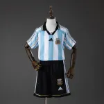 Argentine 1998 Home Retro Kids Kit Jersey Argentina 1998 Home Retro Kids Kit Jersey
