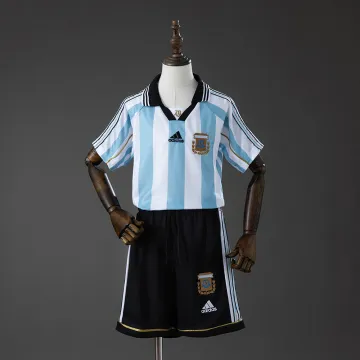 Argentine 1998 Home Retro Kids Kit Jersey