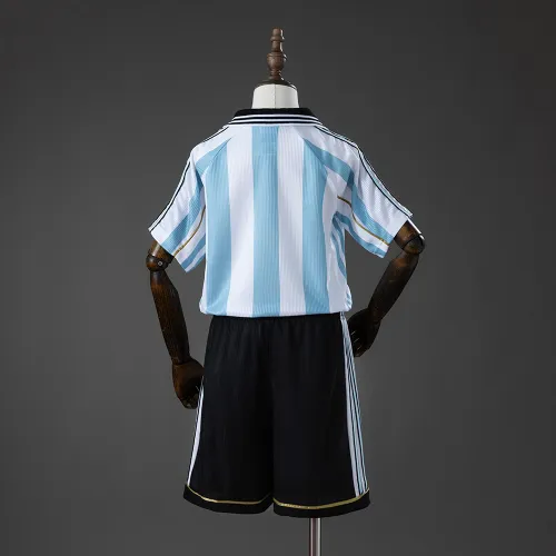Argentine 1998 Home Retro Kids Kit Jersey