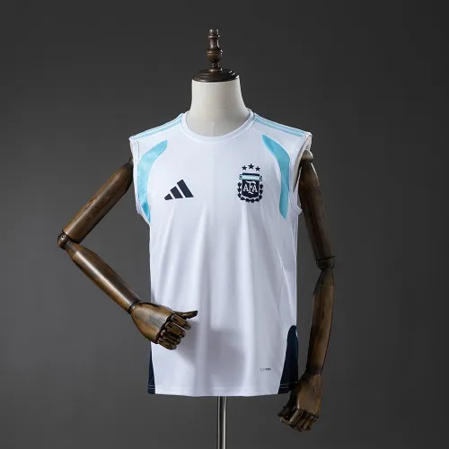 Argentine 2026 World Cup Training Sleeveless Jersey White