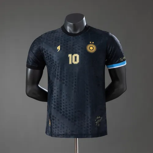 Argentina Maradona #10 Special Edition-Black Player Version Jersey