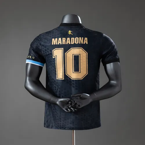 Argentinië Maradona #10 Speciale Editie-Zwarte Spelersversie Jersey