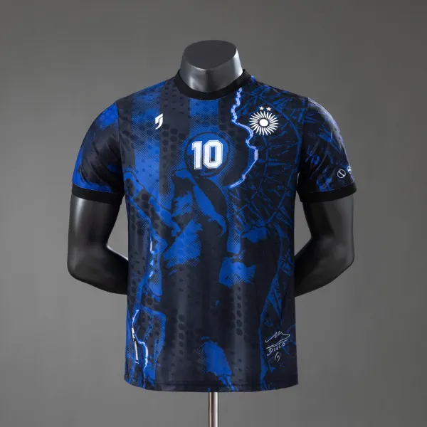Argentina Maradona #10 player version football jersey - A-Grade Quality Detail View