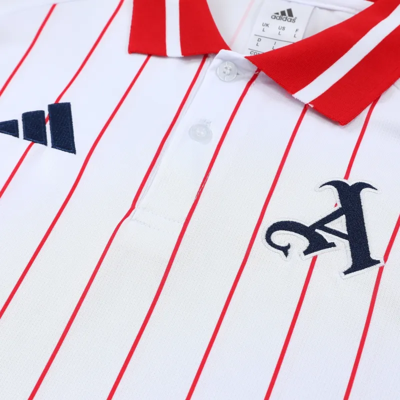 Arsenal 2025/26 POLO Training Suit White