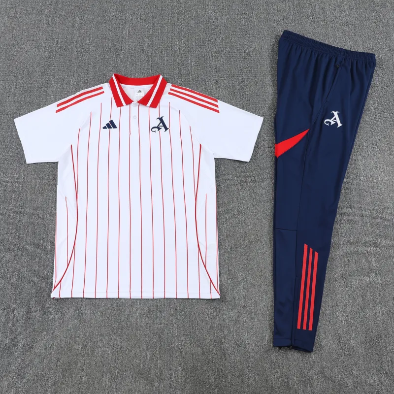 Arsenal 2025/26 POLO Training Suit White