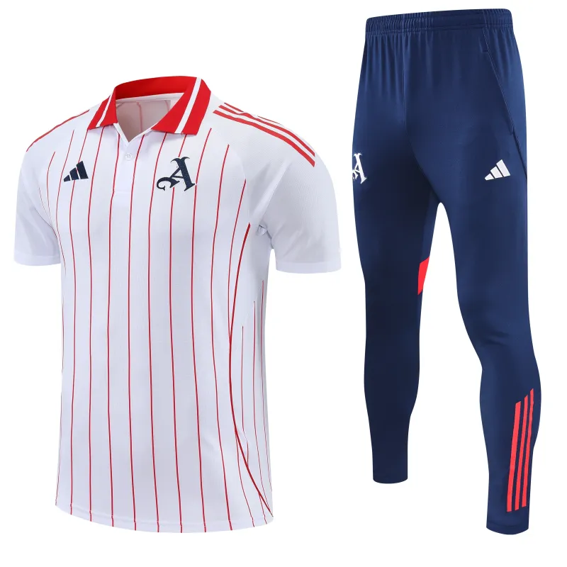 Arsenal 2025/26 POLO Training Suit White