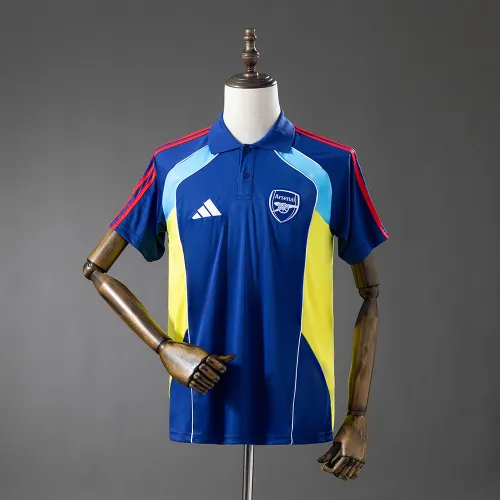 Arsenal 2025/26 POLO Hemd Blau