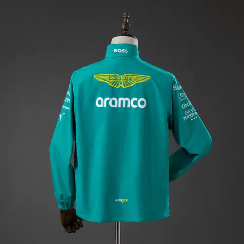 Casaco corta-vento Aston Martin Aramco F1 2025 - Verde