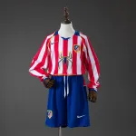 Atletico Madrid 04/05 Home Retro Long Sleeve Kids Kit Jersey