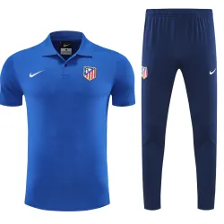 Atletico Madrid 2025/26 POLO Training Suit Blue - product photo US35.99 - Atletico Madrid 2025/26 POLO Training Suit Blue