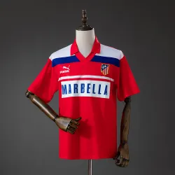 Atlético Madrid 90/93 uitwedstrijd-retroshirt - productfoto US$ 20,98 - Atlético Madrid 90/93 uit-retro-shirt