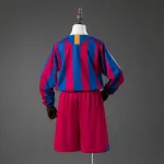 Barcelone 05/06 Home (League Edition) Retro Long Sleeve Kids Kit Jersey
