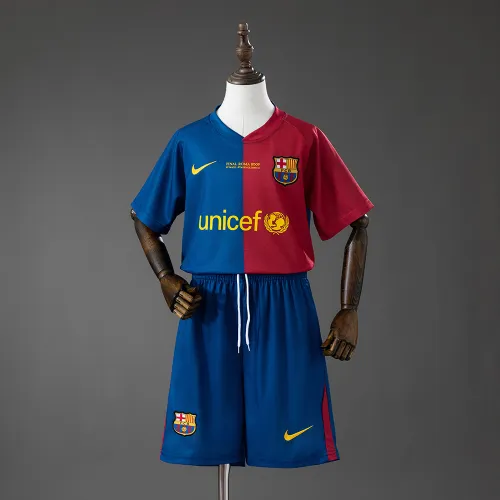Maglia Barcellona 08/09 Home Retro Kit Bambini