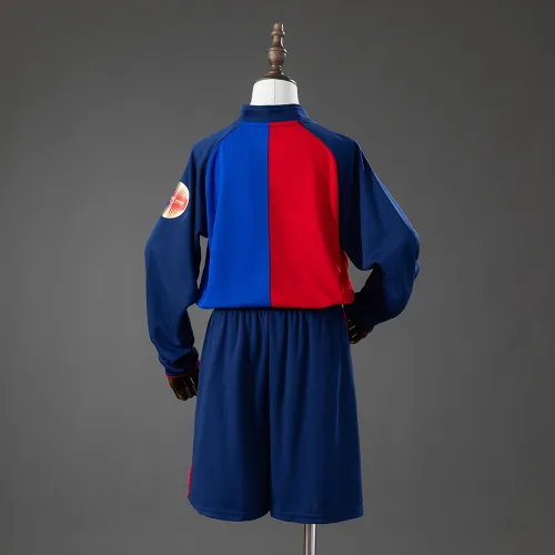 Camisola de manga comprida retro para criança do Barcelona 100º aniversário
