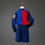 Barcelona 100th Anniversary Retro Long-Sleeve Kids Kit Jersey