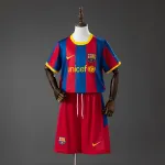 Barcelona 10/11 Home Retro Kids Kit Jersey