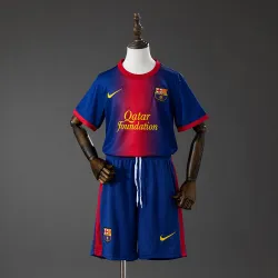 Barcelona 12/13 Home Retro Kids Kit Jersey - product photo US20.98 - Barcelona 12/13 Home Retro Kids Kit Jersey
