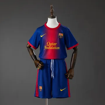 Barcelona 12/13 Home Retro Kids Kit Jersey