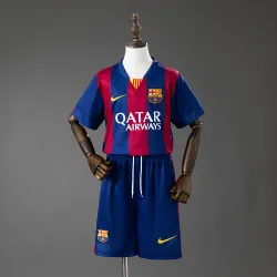 Barcelona 14/15 Home Retro Kids Kit Jersey - product photo US20.98 - Barcelona 14/15 Home Retro Kids Kit Jersey