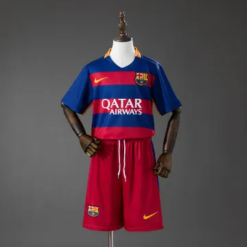 Barcelona 15/16 Home Retro Kids Kit Jersey