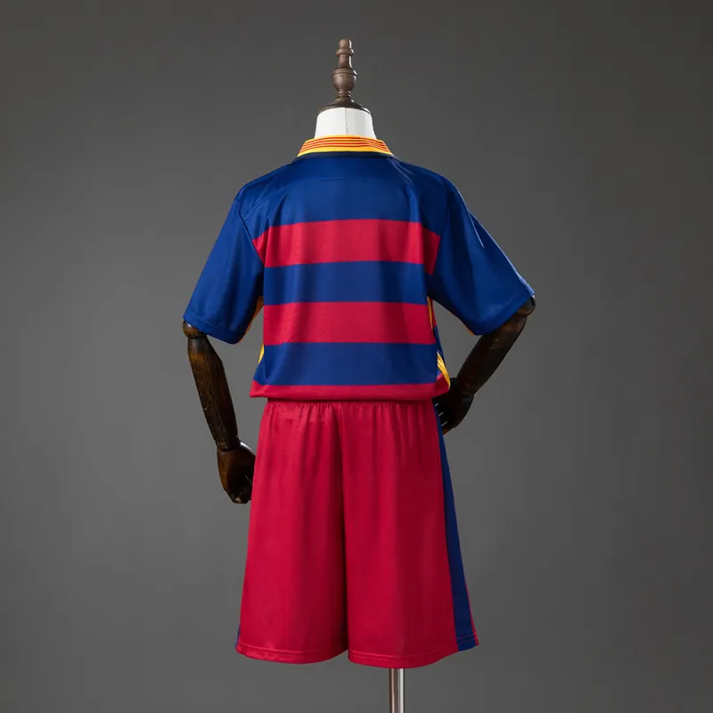 Barcelona 15/16 Home Retro Kids Kit Jersey